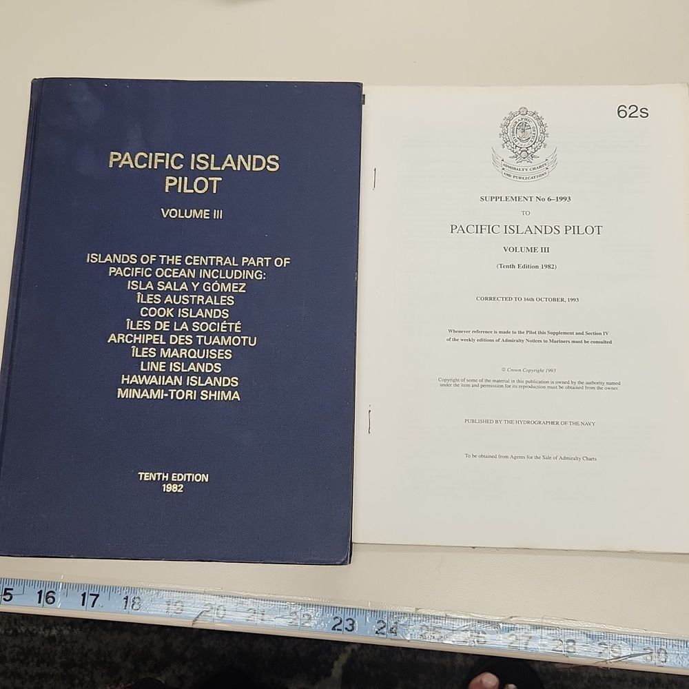 Pacific Islands Pilot Vol. lll Islands of the Central Part of Pacific Ocean Book